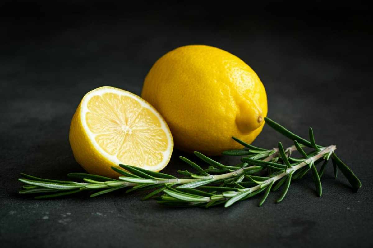 Cucina profumata, limone e rosmarino